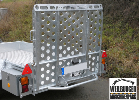 2,7 t Maschinentransporter Baumaschinenanhänger mieten - Ifor Williams GH 94